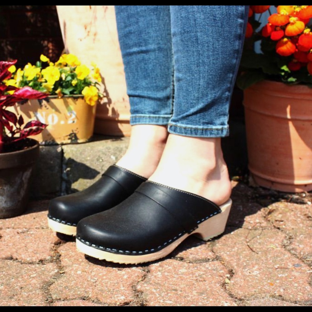 Classic black clogs Lotta from Stockholm (40)